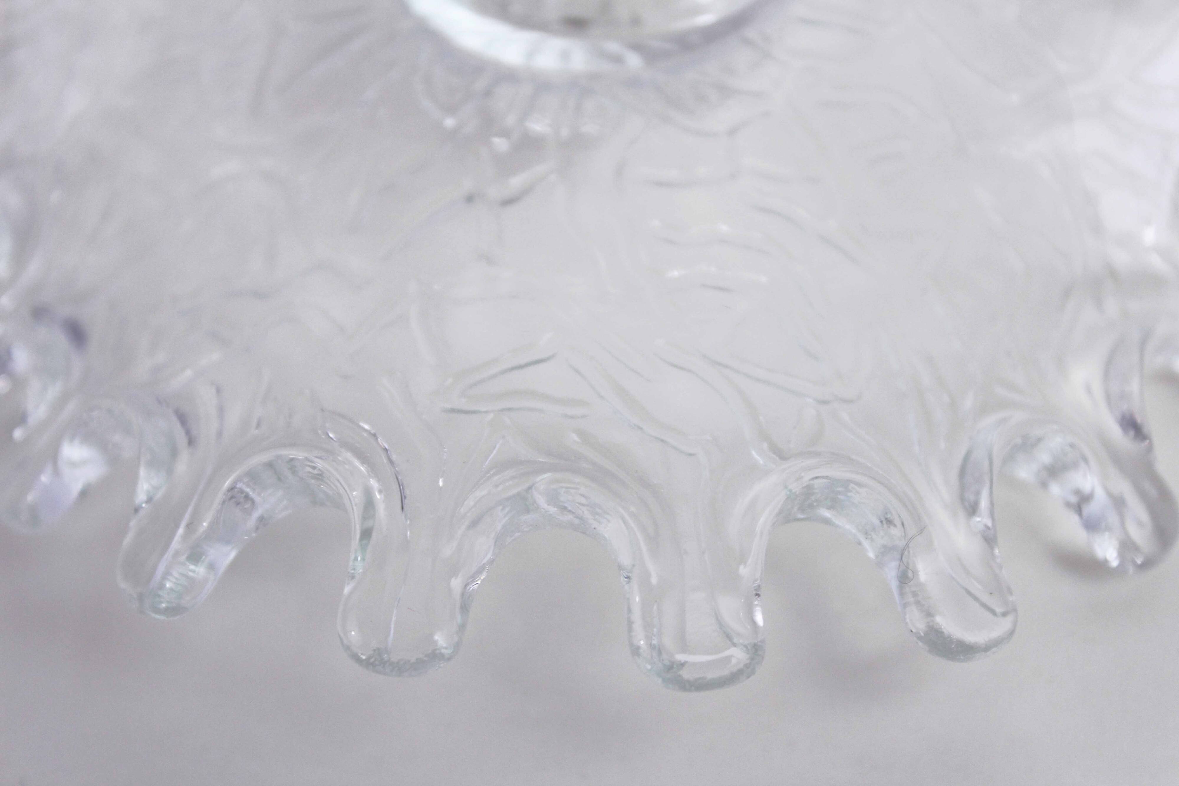 Vintage glass candle holder