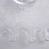 Bougeoir en verre vintage