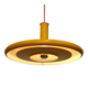 Yellow XL Fog & Morup Optima Pendant Lamp: Hans Due Design, Denmark 1970s