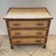 Vintage 1970s bamboo rattan 3-drawer chest of drawers.