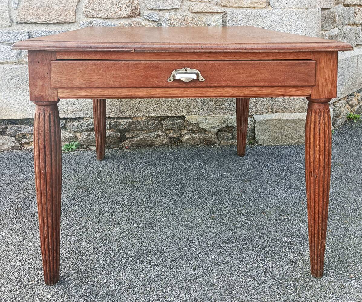 Art Deco table, wood, vintage 1930s