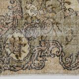 Rug For Living Room Cream Brown Vintage Rug, 209x319Cm