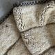 Grand tapis Mrirt béni, 100% laine vierge vintage, 4m x 3
