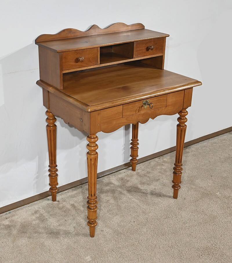Small Tiered Desk in Blond Cherry, Louis Philippe style – Late 19th century