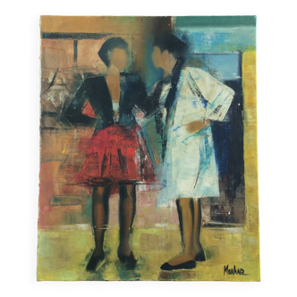 Painting "The two girls"