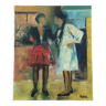 Painting "The two girls"