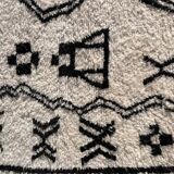 Modern Berber Beni Ouarain wool rug