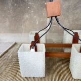 Scandinavian teak pendant chandelier
