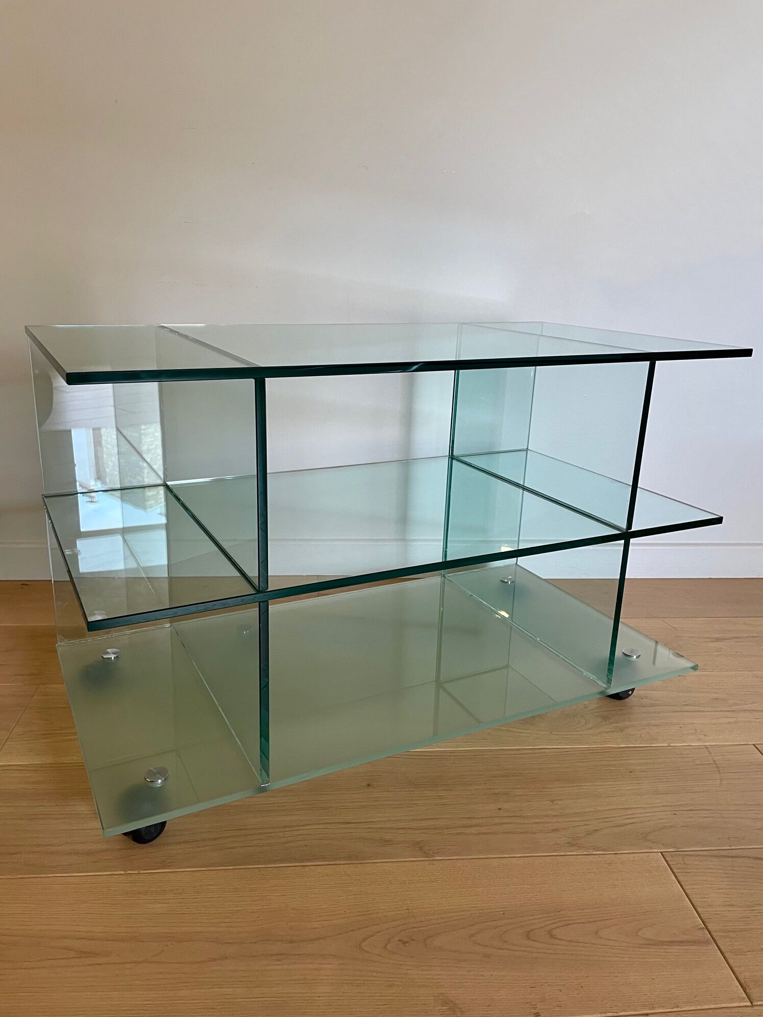 Glass TV stand