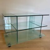 Glass TV stand
