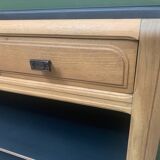 Walnut and black sideboard