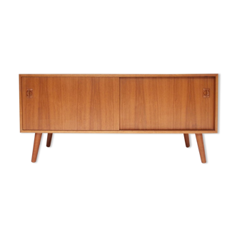 Vintage Scandinavian sideboard, vinyl furniture