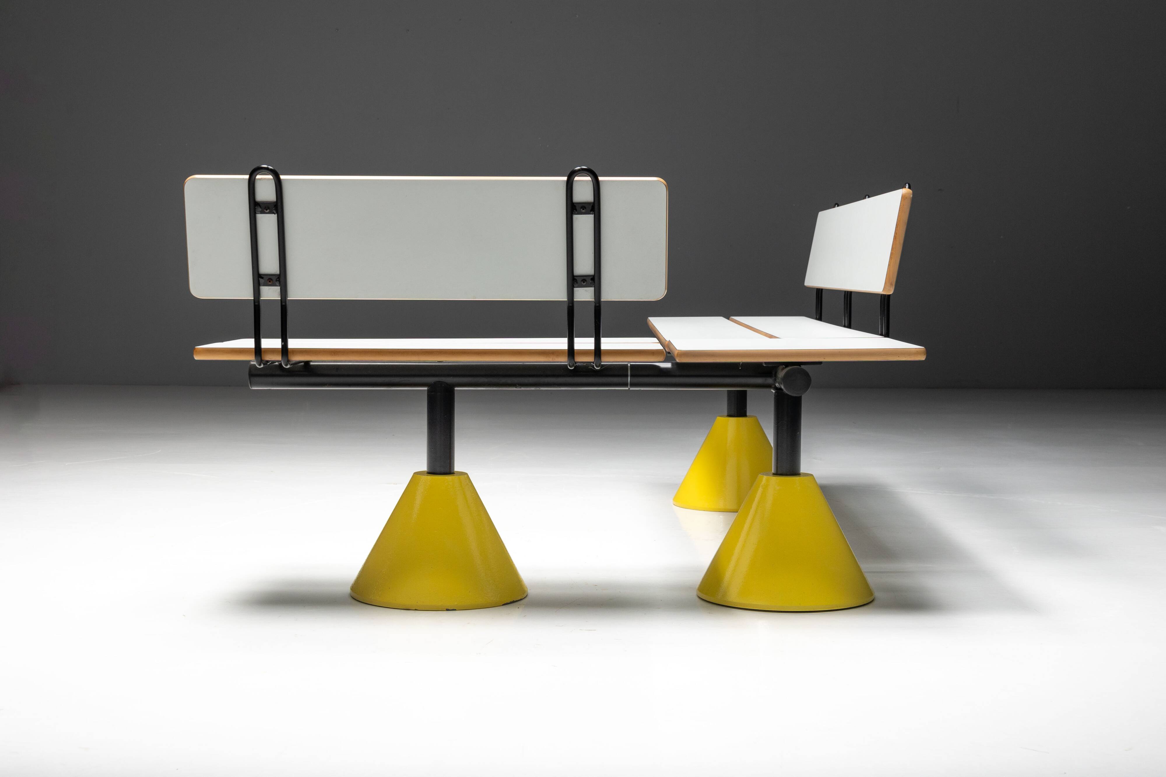 Modular postmodern seating system, Italy, 1980s