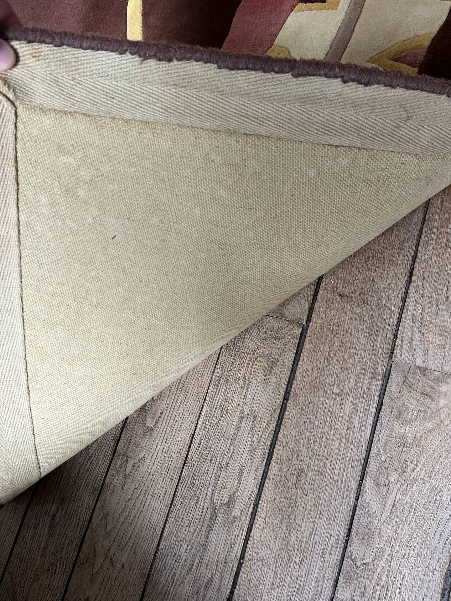 Mid Century Hand-Tufted Wool Rug