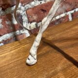 White metal table lamp