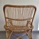 Fauteuil vintage en rotin 1960