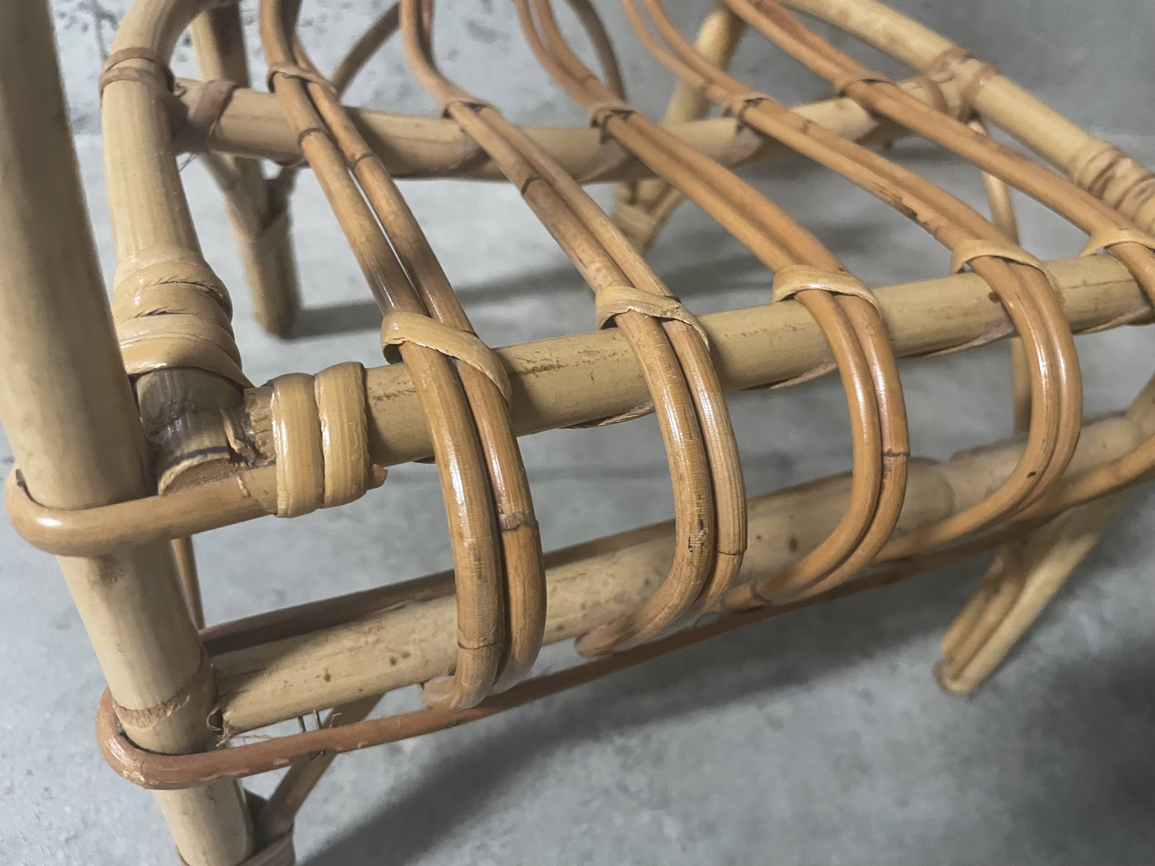 Child's rattan armchair