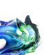 Sculptural Murano Vase – Cobalt Blue & Green - circa 1960