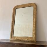 Mirror fireplace trumeau Louis philippe gilded