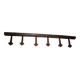 Wooden wall-mounted coat rack
