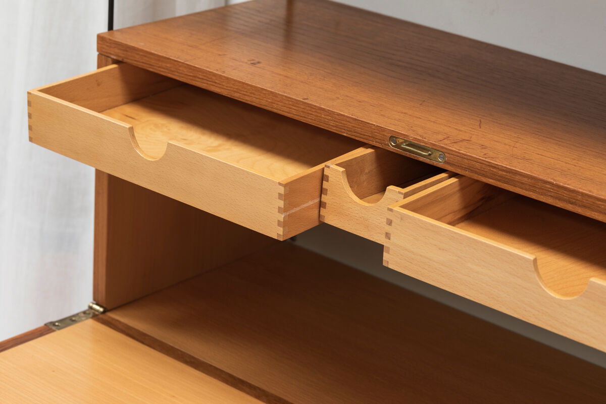 3-Piece wall unit by Nisse Strinning for String, Sweden, 1960s