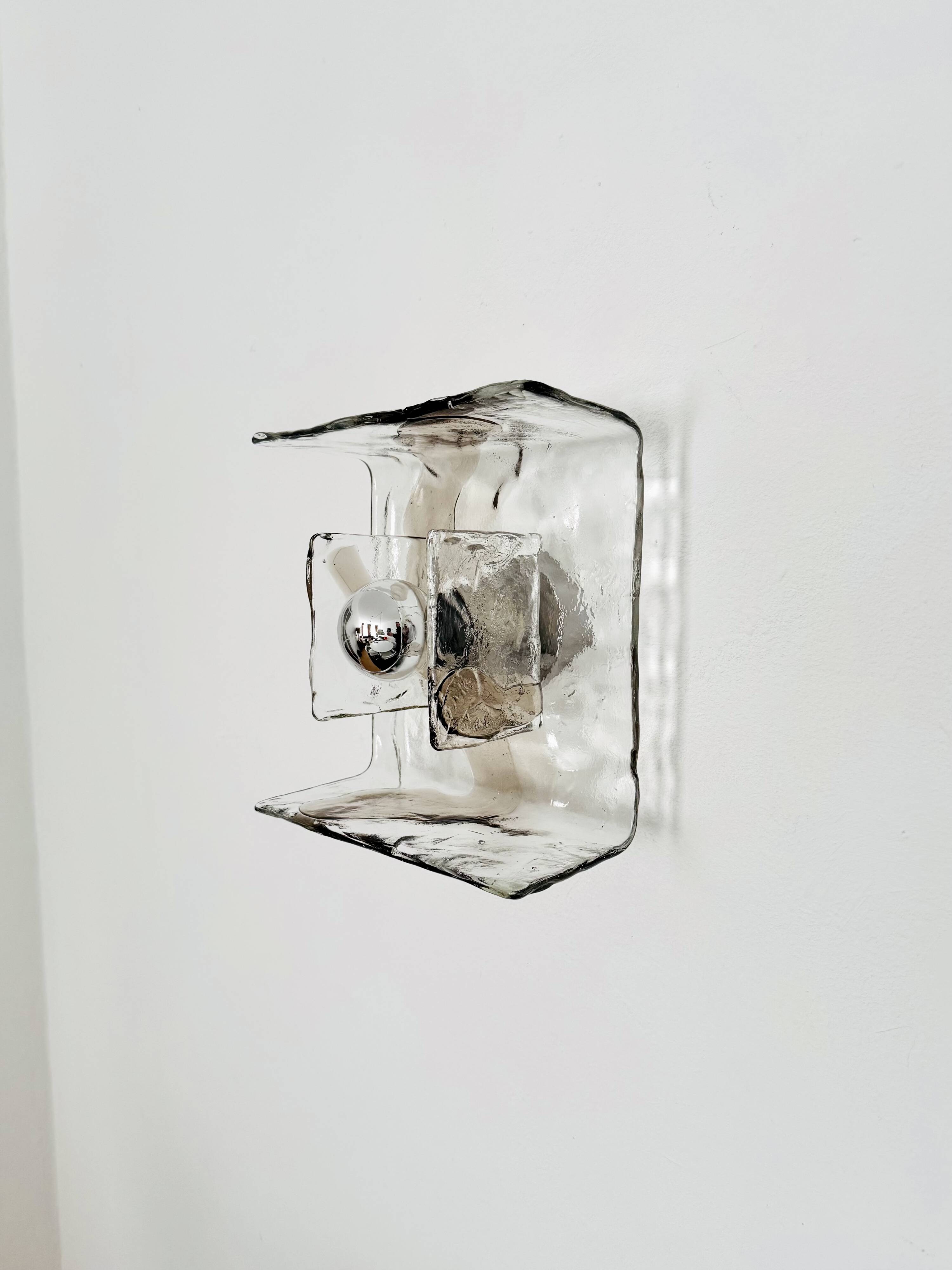 Set of 2 Murano Glass Wall or Ceiling Lamps by Carlo Nason for Mazzega