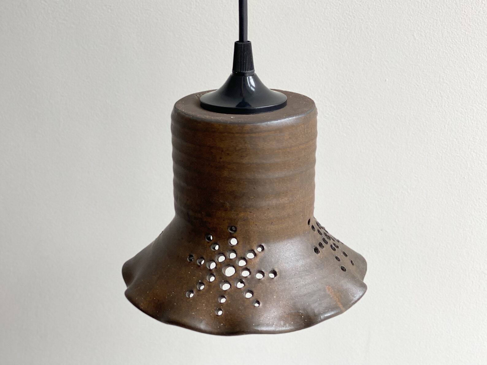 Dutch ceramic vintage Jan de Graaf hanging lamp