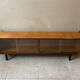 Mini vintage sideboard in vintage wood (removable windows)