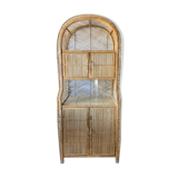 Vintage rattan bookcase