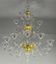 Murano Glass Venetian Chandelier, Colorless, Three Levels of Light