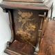 Bureau a gradins en bois décoré de pyrogravures XIX siècle