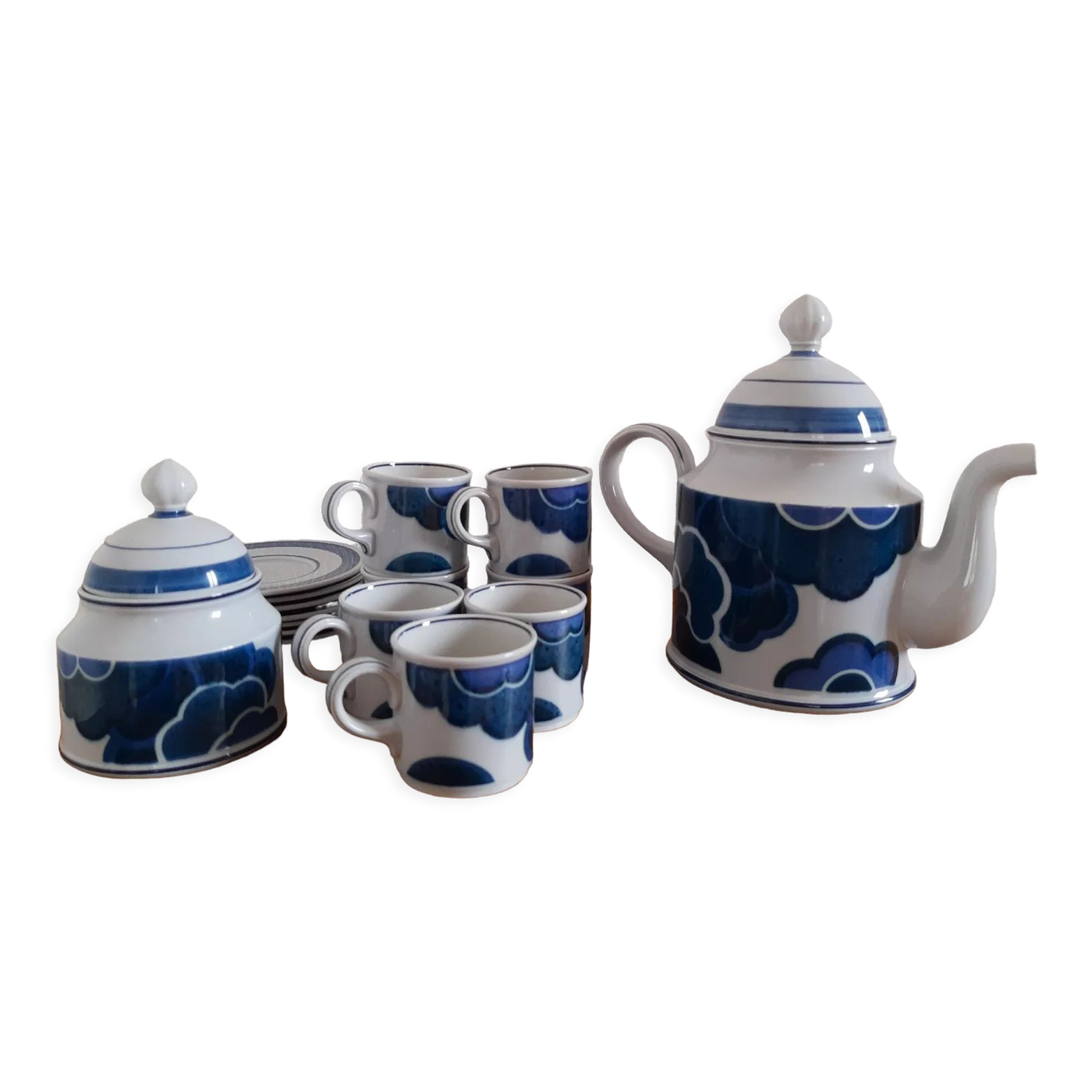 Service à café vintage BlueCloud Villeroy et Boch