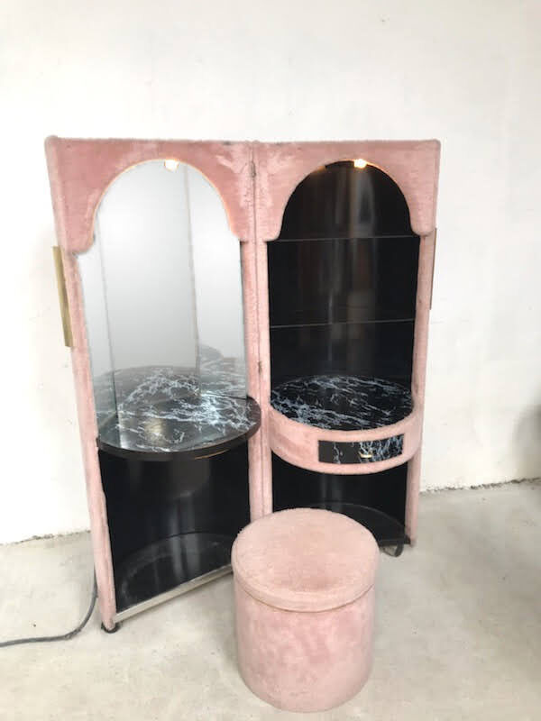 70's moumoutte dressing table, distributed by Roche Bobois