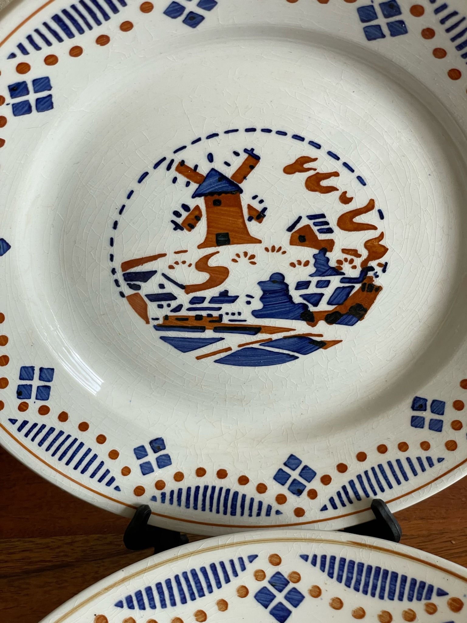 5 assiettes à dessert KG Luneville Fleurines