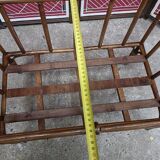 Old small bed or cradle for baby in vintage rattan