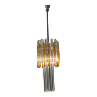 Murano Glass Trilobi Chandelier by Venini 1970’s