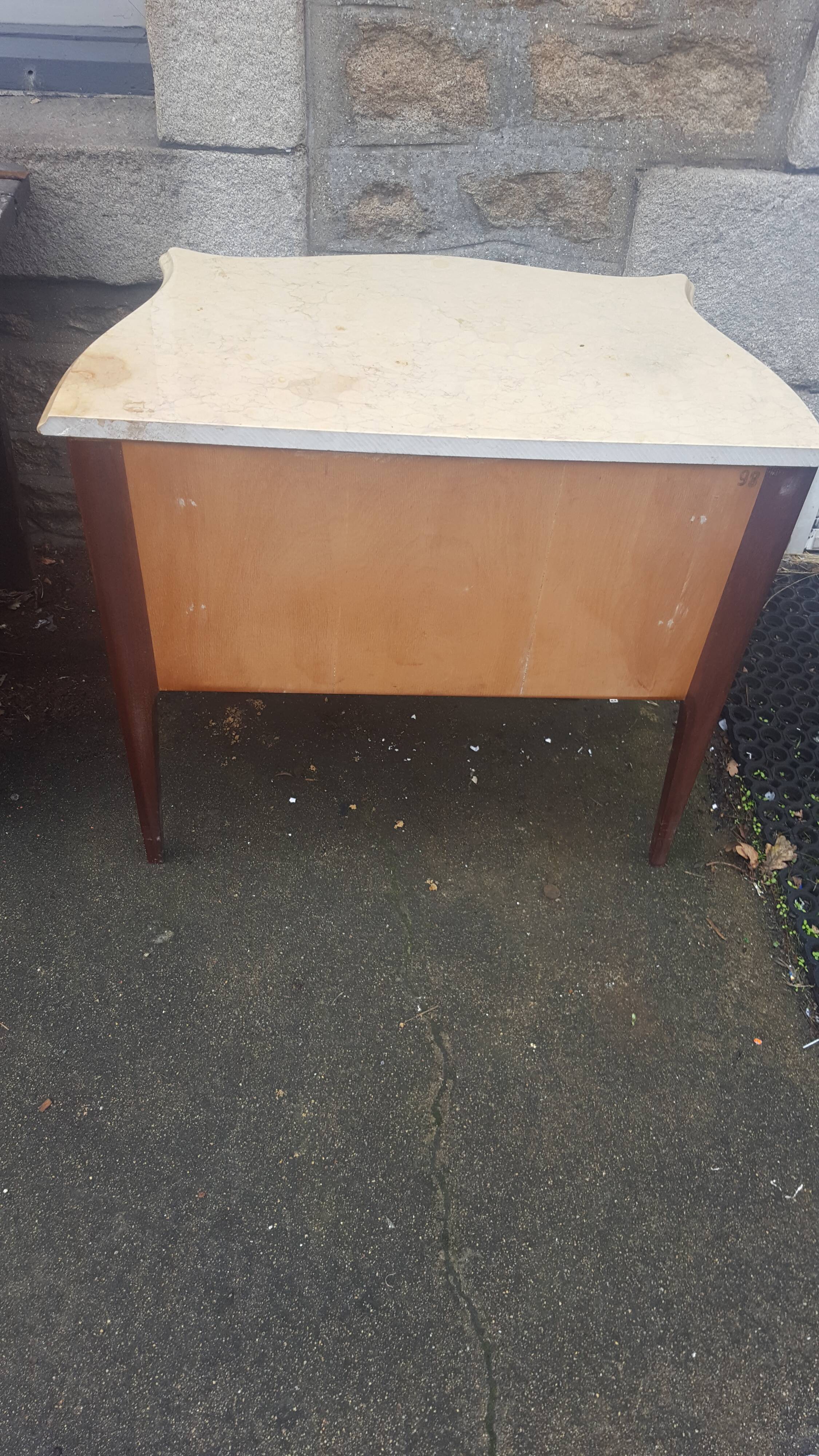 Marble chest of drawers
