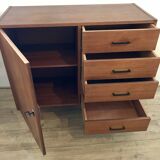 Vintage storage unit 1 door 5 drawers
