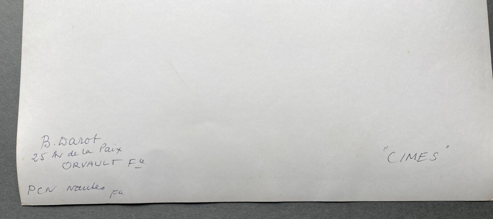 Silver gelatin photograph, Peaks, Bernard Darot, Nantes Photo Club