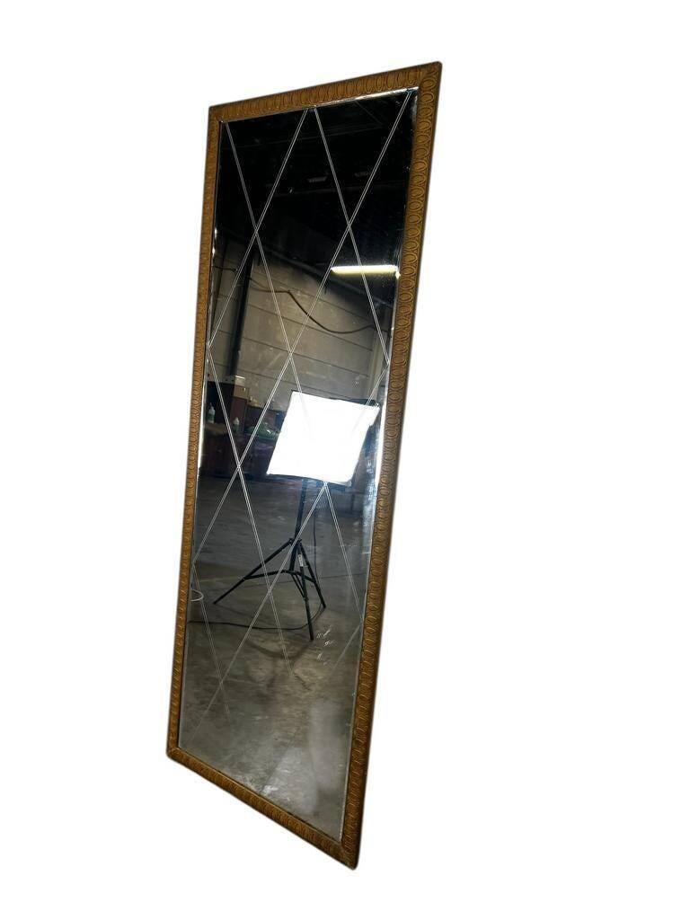 Tall/long vintage mirror with a 'tile' effect