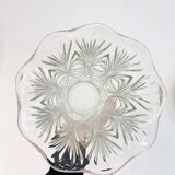 Large transparent glass vase