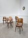 Set of 6 light brown Baumann chairs