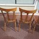 Set of 4 bistro bar chairs year 80 - 90 - wooden - baumann