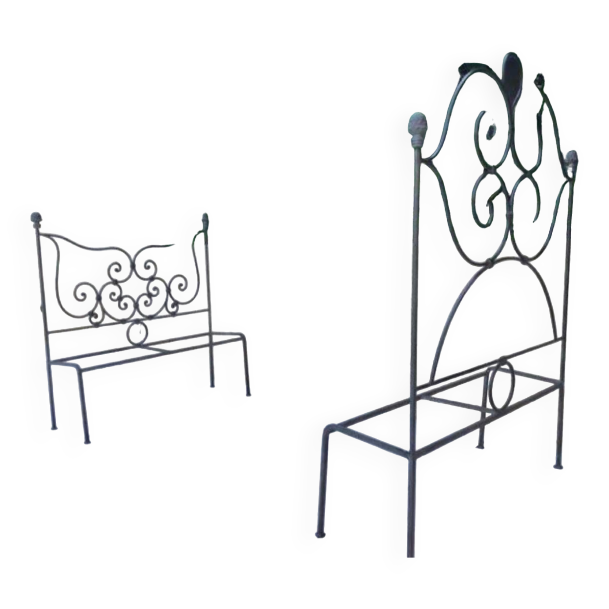 Wrought iron bed Astier de Villate