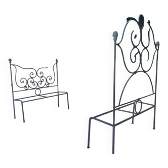 Wrought iron bed Astier de Villate