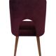 Mid-century shell chair, purple wool velvet Alexander, Dedar, Europe, 1960s.