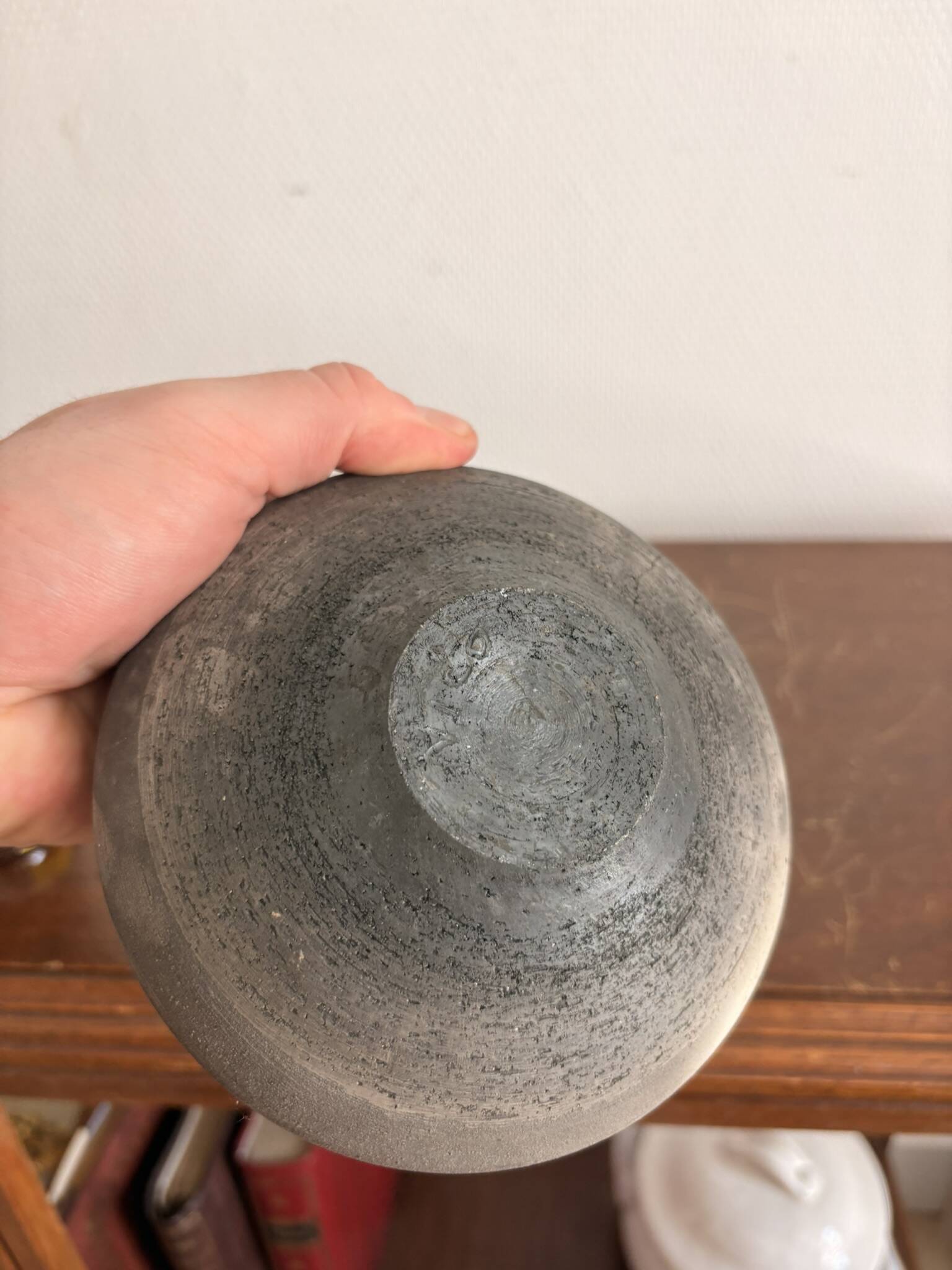 Pocket Vase Bowl Ashtray Raky Signed Pottery Craft Turquoise Z