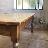 Turned legs farm table