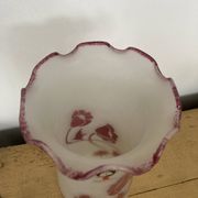 vase verre soufflé décor fleurs esprit art nouveau