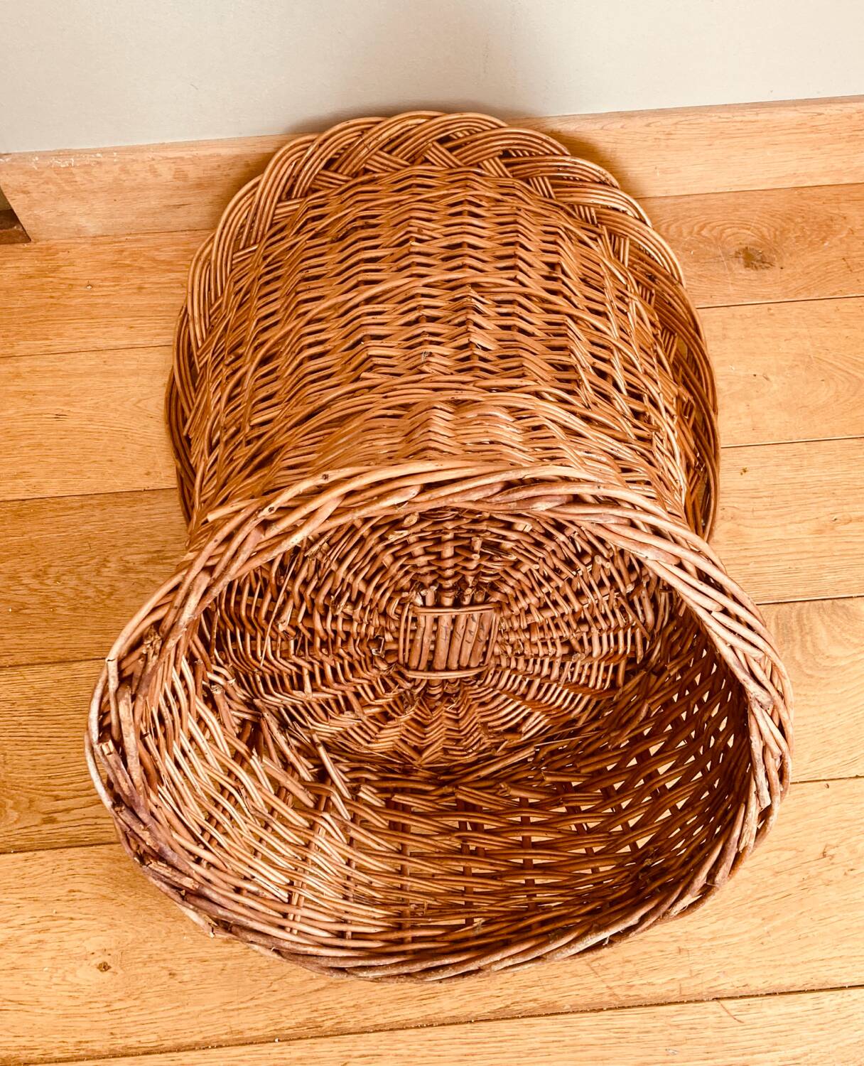 Vintage rattan / wicker armchair for children, 1970s